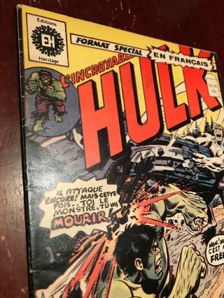 Ultra RARE French Incredible Hulk 180 181 182 - 1st Appearance of Wolverine 6