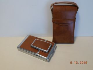 Vintage Polaroid Sx - 70 Land Camera W Leather Case W Carrying Handle