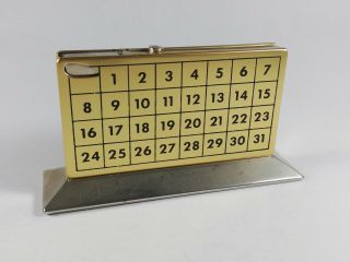 Esprit Vintage Calendar Gold Colour Table Lighter - 1950 