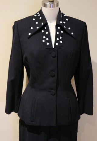 Vintage Lilli Ann Suit Black