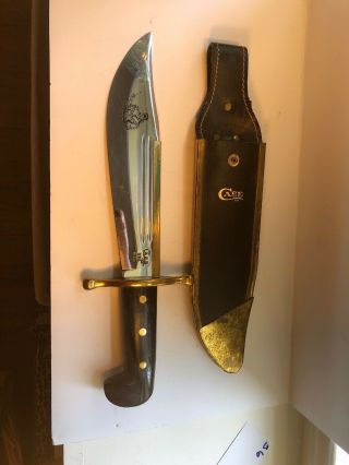 Case Bowie Knife Xx With Sheath Vintage Belt Hanging Sheath With Brass S6