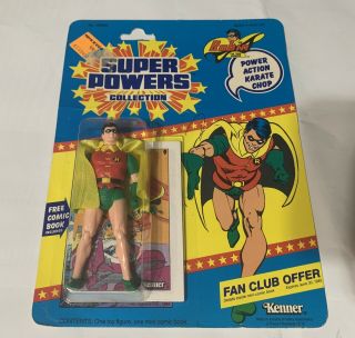 Vintage Kenner Powers Robin Action Figure 1984 Dc