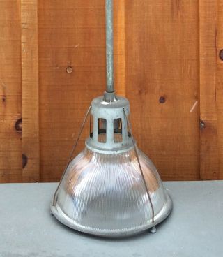 Vintage Lobay 685 Holophane Pendant Light Fixture Industrial Commercial 2