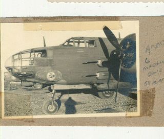 1940s Wwii Usaaf Aircraft Photo Airplane 6 50mm Machine Guns,  Insignia,