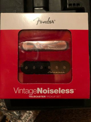 Fender Vintage Noiseless Telecaster Pickup Set Tele Pickups Bridge Neck
