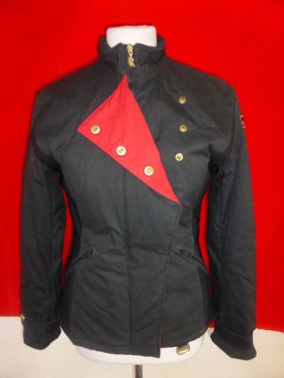 Vintage Ralph Lauren Racing Team Womens Cotton Coat Jacket Rare Sz S Small