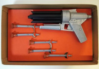 Rare Nomura Toys Golden Arrow Automatic Space Pistol Gun Vintage Made in Japan 2