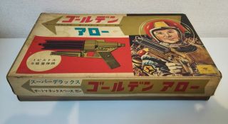Rare Nomura Toys Golden Arrow Automatic Space Pistol Gun Vintage Made in Japan 8