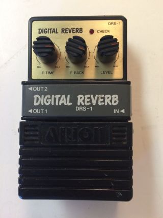 Arion Drs - 1 Stereo Digital Reverb Rare Vintage Guitar Effect Pedal Mij Japan