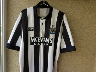 Newcastle United Home football shirt 1993/1995 Asics Jersey XL Soccer Vintage 2