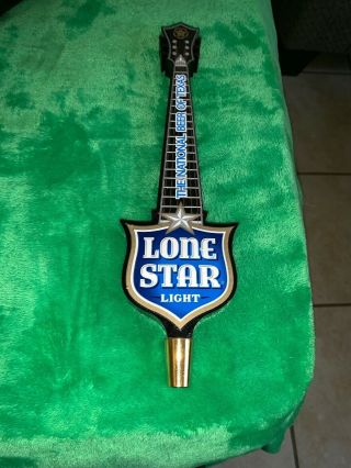 Vintage Lone Star Light Beer Guitar Tap Handle Rare