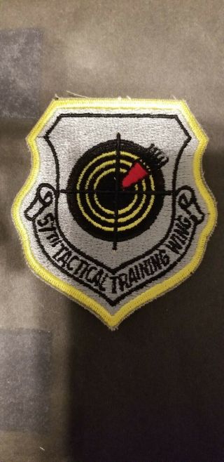 Vintage U.  S.  A.  F.  57th Tactical Training Wing Squadron Patch
