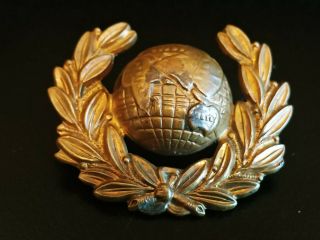 Ww1 British Military Royal Marines Corps Collar Badge With Both Lugs