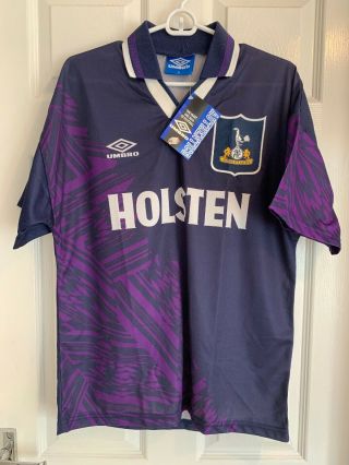 Tottenham Hotspur Shirt 1994 Umbro Holsten Size Medium Vintage