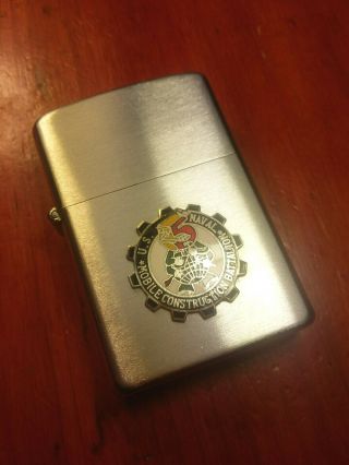 Vintage Vietnam Era 1950 - 60 ' s US Navy Construction Battalion 5 Seabee Lighter 8