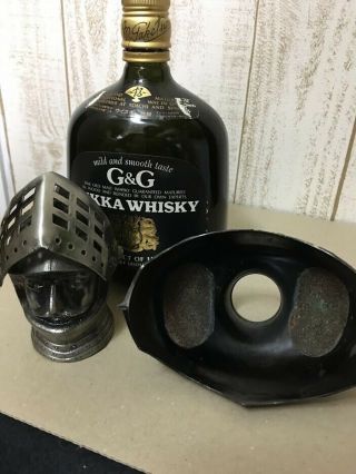 Rare Vintage Nikka Whisky G & G Knight Empty Bottle & Topper Limited Edition 7