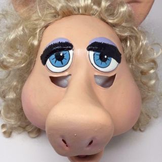 VTG Miss Piggy Latex Costume Face Mask 4
