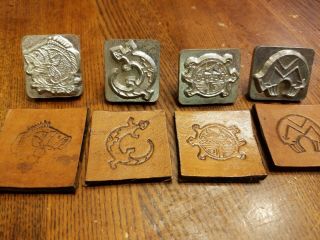 20 CRAFTOOL/OFFBRAND 3D Leather stamps - VINTAGE - DISCONTINUED 7