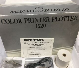 Commodore Color Printer Plotter 1520 -,  brand Rare vintage 2