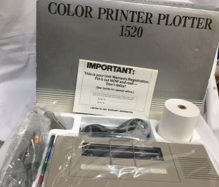 Commodore Color Printer Plotter 1520 -,  brand Rare vintage 6
