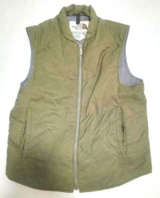 Rare Vintage The North Face National Park Services Brown Label Green Vest Large