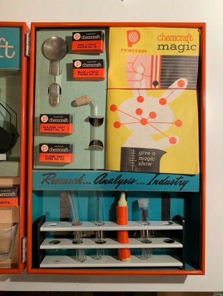 Vintage Porter Chemcraft 4 Panel Chemistry Lab No 6105 3