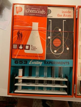 Vintage Porter Chemcraft 4 Panel Chemistry Lab No 6105 6