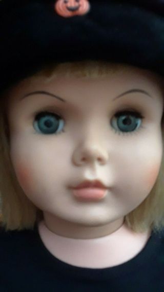 Vintage A&E Playpal Type Walker / Companion Doll in Halloween Dress 8