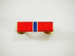 Us Military Bronze Star Medal Ribbon Slide Bar With Double Clutch Backs