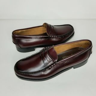 Vintage Dexter 1990s Penny Loafers Mens Size 9c Brown Cordovan Leather Usa