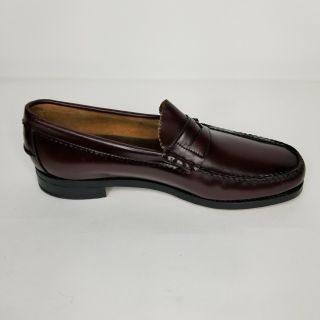 Vintage Dexter 1990s Penny Loafers Mens Size 9C Brown Cordovan Leather USA 3
