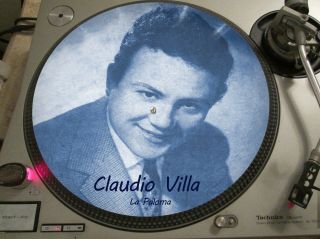 Claudio Villa - La Paloma Mega Rare 12 " Picture Disc Single Promo Lp Latin