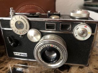 Vintage Argus C3 Rangefinder 35mm Film Camera 50mm Coated Cintar Leather Case, 2