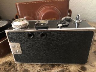 Vintage Argus C3 Rangefinder 35mm Film Camera 50mm Coated Cintar Leather Case, 3