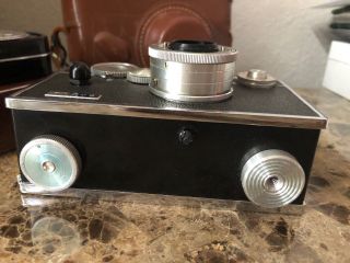 Vintage Argus C3 Rangefinder 35mm Film Camera 50mm Coated Cintar Leather Case, 6