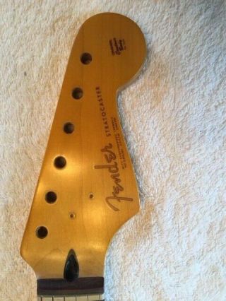 Fender Squier Stratocaster Neck Rosewood Vintage Spaghetti Logo -