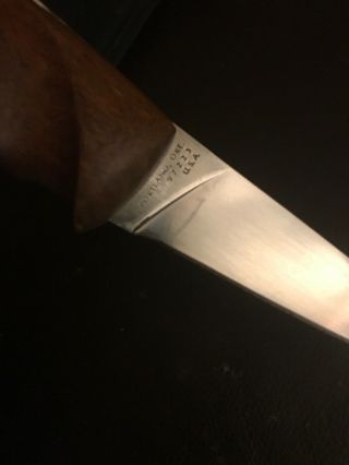 Vintage Gerber HS Folding Hunter Knife High Speed Tool Steel (issues) Rare 5