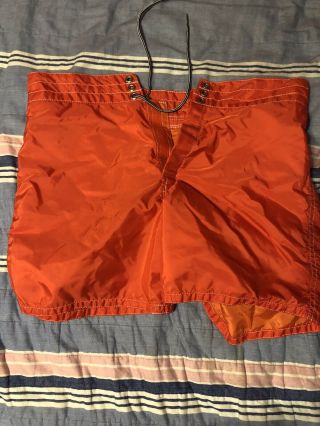 Birdwell Beach Britches Board Shorts Swimsuit Mens Made In Usa Red 32”