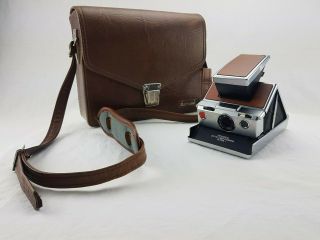 Vintage Polaroid Sx - 70 Land Camera Alpha 1 & Marsand Camera Case
