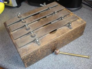 Vintage Antique J.  C.  DEAGAN Plate Chime No.  20 Dinner 4 Bell railroad xylophone 3