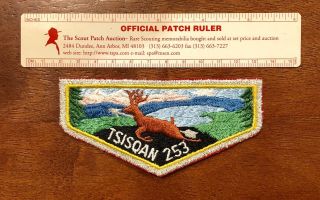 Tsisqan Lodge 253 Oa Boy Scout - Rare 25th Anniversary Rejected Flap