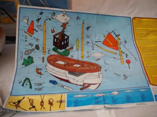 Playmobil 3551 Vintage S.  386 Fishing Boat Trawler With Crew 4