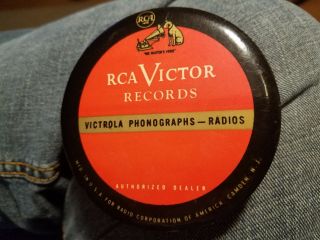 Rca Victor Records Victrola Phonograph Radio Celluloid Cleaner Vintage Old Sign