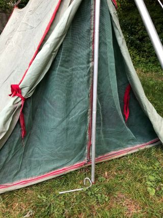 RARE 1960 - 70 ' s Coleman Canvas Classic Pup Mountain Tent Model 8427 - 700 - Two Man 7