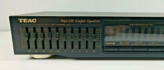 TEAC EQA - 220 Stereo Graphic Equalizer Vintage 10 Band EQ 2