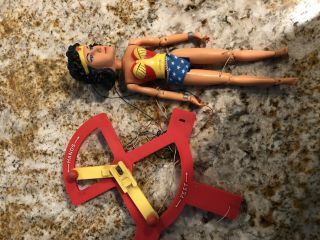 Vintage 1977 Madison Ltd Wonder Woman Hero String Puppet Loose Rare