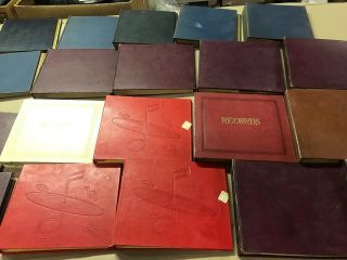 20 Storage Binders For 45 Rpm Records - 7 " Vintage Vinyl Books - Blank Indexes