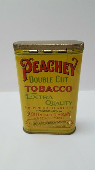 Vintage Peachey Vertical Pocket Tobacco Tin 3