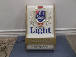 Rare Vintage 1984 Heileman ' s Old Style Official Beer Advertising Lighted Sign 4