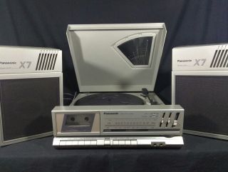 Vintage Panasonic Sg - X7 Turntable/cassette/am Fm Stereo Music System